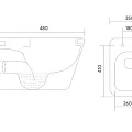 Унитаз подвесной Aquatek Дельта AQ1911-00 белый