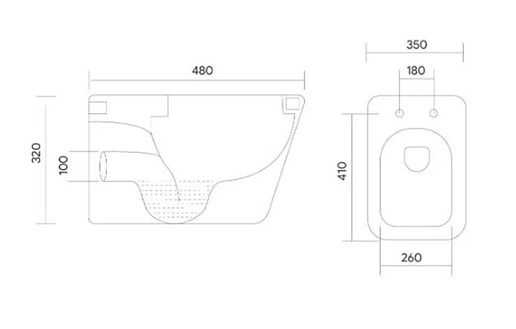 Унитаз подвесной Aquatek Дельта AQ1911-00 белый
