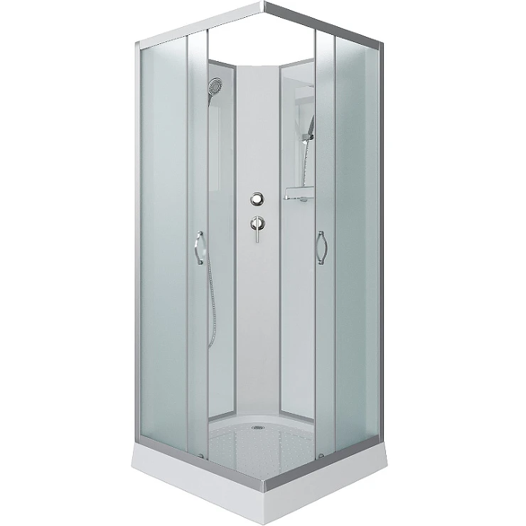 Душевая кабина Niagara Classic 90х90см NG-1101-14BK профиль хром
