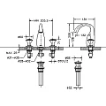 Смеситель на борт ванны Bravat Swan F24287G-ENG золото