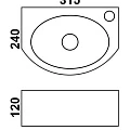 Раковина Melana 805-E601