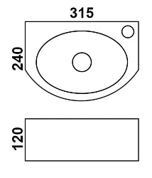 Раковина Melana 805-E601