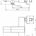 Смеситель для ванны с душем BelBagno ROMANO ROM-VAS-CRM хром