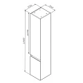 Шкаф-пенал AM.PM X-Joy 30см M85ACHR0306WG белый глянцевый