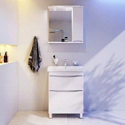 Мебель для ванной комнаты, зона красоты AM.PM Like BK80GB белый, хром
