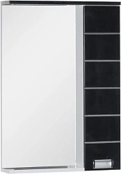 Зеркало-шкаф Aquanet Доминика 60 LED 171919 черный/белый