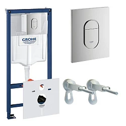 Система инсталляции для унитазов Grohe Rapid SL 38929000 4в1 с кнопкой хром глянцевая
