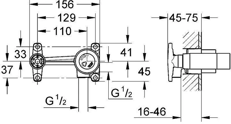 Скрытая часть Grohe 33769000