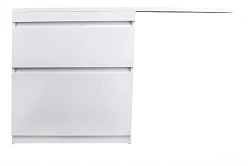 Тумба с раковиной Style Line Даллас 150 напольная, левая, белый глянец