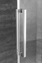 Душевая дверь в нишу Cezares 130см LUX-SOFT-W-BF-1-130-C-Cr-IV профиль хром, стекло прозрачное