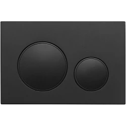Кнопка смыва Veconi Flush V10 FLV10-B черный матовый кайма