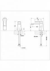 Смеситель для раковины Bravat Drop F14898C-RUS хром