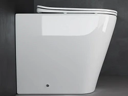 Унитаз приставной Ceramica Nova Highlight CN1812 белый глянец