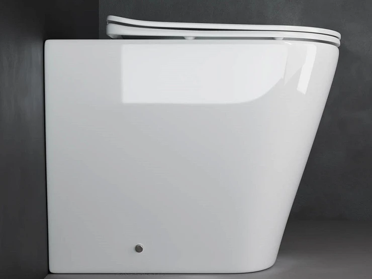 Унитаз приставной Ceramica Nova Highlight CN1812 белый глянец