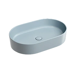 Раковина накладная Ceramica nova Element 600*380*122мм CN6048MHL серо-голубая