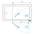 Шторка на ванну RGW Screens SC-109 70x140см 4111109107-11 профиль хром, стекло прозрачное