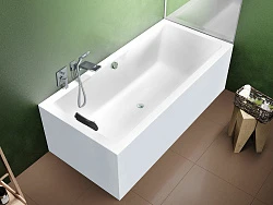 Акриловая ванна Riho Lugo 190x80 Plug & Play B135015005 левая, белая глянцевая