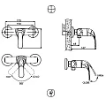 Смеситель для душа Bravat FIT F9135188CP-01-RUS хром