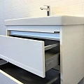 Тумба с раковиной Comforty Дублин 90 00-00005213CF белая глянцевая
