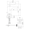 Смеситель для раковины Lemark Contest LM5806CW белый / хром