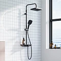 Душевая стойка Damixa Merkur 940730300 черная матовая