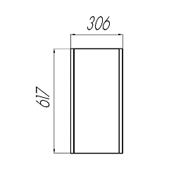 Шкаф Aquaton Брук 30см 1A202503BCDF0 дуб феррара