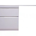 Тумба с раковиной Style Line Даллас 130 напольная, левая, белый глянец