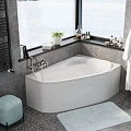 Акриловая ванна Vagnerplast Selena 160x105 VPBA163SEL3PX-04 правая, белая глянцевая