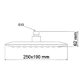 Верхний душ Wasserkraft A031 хром