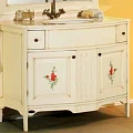Тумба под раковину Cezares AL.BA.403 Decorato Celeste Crema
