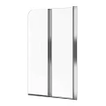 Шторка на ванну Excellent Fliper 80x140см R KAAX.1309.800.PR профиль хром, стекло прозрачное