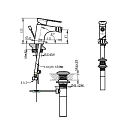 Смеситель для биде Bravat Gina F365104C-ENG хром