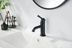 Смеситель для раковины Aquatek Классик AQ1510MB матовый черный