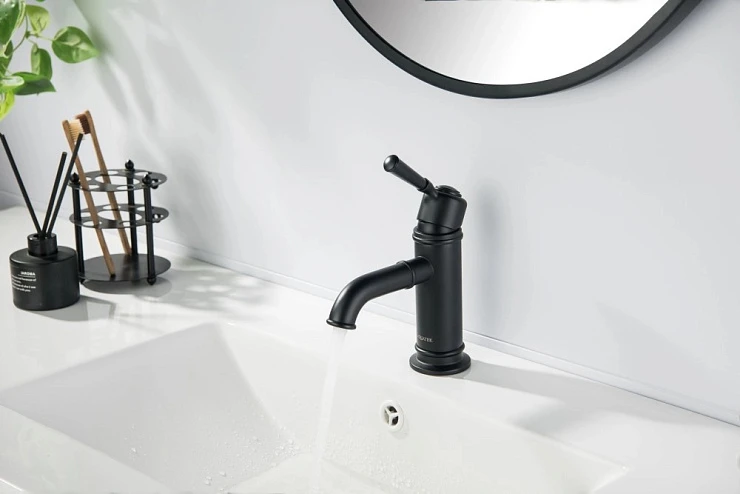 Смеситель для раковины Aquatek Классик AQ1510MB матовый черный