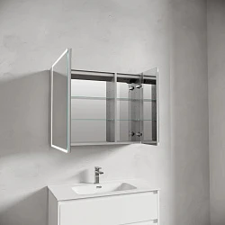 Зеркало-шкаф Sancos Evoke 90 SC8090 с подсветкой