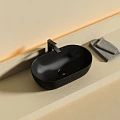 Раковина накладная Ceramica Nova Twist CN12001MB черная матовая