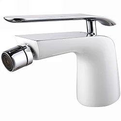Смеситель для биде Lemark Melange LM4908CW белый/хром