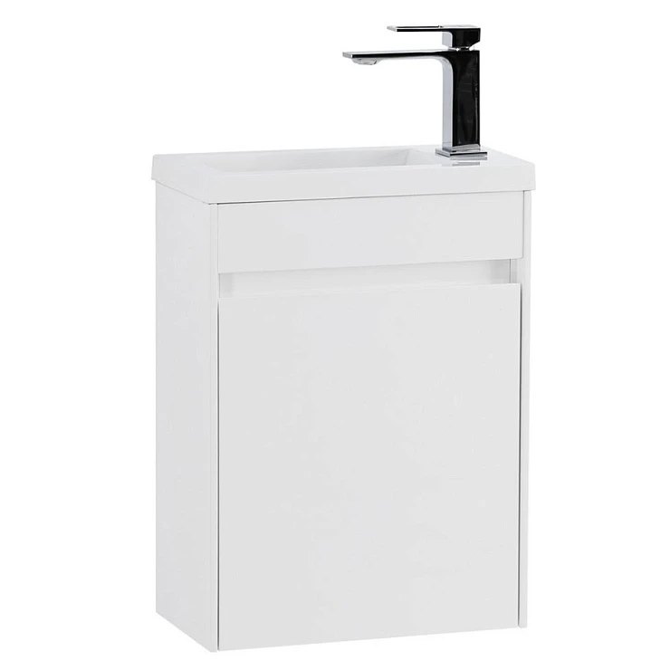 Тумба под раковину BelBagno Pietra Mini 40 R PIETRA MINI-400-1A-SO-BL-R белая глянцевая
