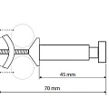 Крючок Bemeta Rawell 104506122 на радиатор, хром