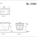 Унитаз подвесной Aquanet TAVR-W rimless белый глянец