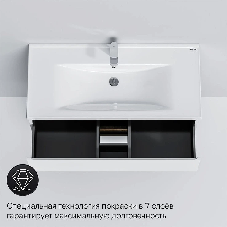 Тумба с раковиной AM.PM X-Joy 100 белый глянец