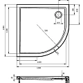 Душевой поддон Riho Davos 120х120см D002021005 белый