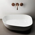 Раковина накладная Ceramica Nova Element CN5003 белая глянцевая