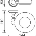 Мыльница Aquanet 4685 золото