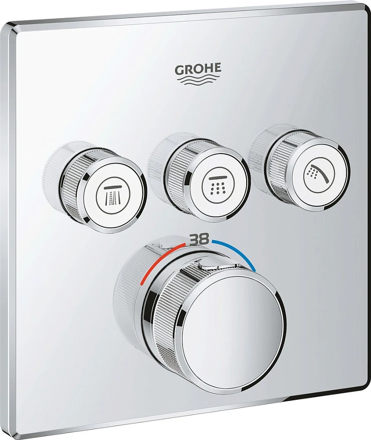 Термостатический смеситель Grohe Grohtherm SmartControl 29126000 для душа, хром