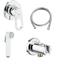 Гигиенический душ Grohe BauLoop 124896 со смесителем, хром