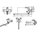 Смеситель для ванны с душем Bravat Louise F6191183CP-01L-RUS хром