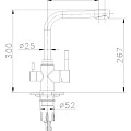 Смеситель для кухни Lemark Expert LM5061S хром