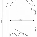 Смеситель BelBagno LOYD LOY-LAM-CRM для кухонной мойки