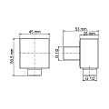 Шланговое подключение для душа Wasserkraft Glan A178 черное